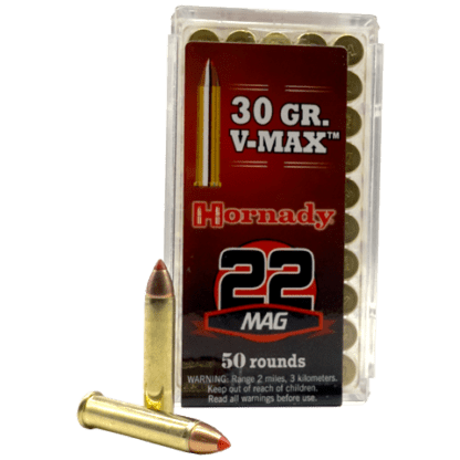 22 Magnum – Hornady 30 Grain V-Max – 50 Rounds