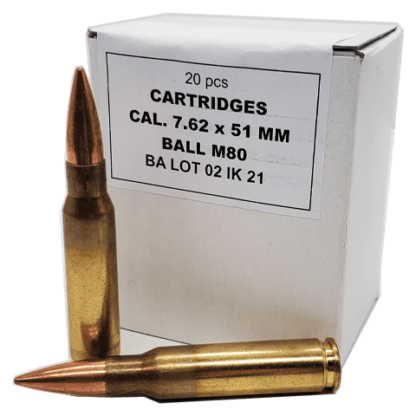 7.62x51 NATO - Igman 147 Grain M80 Ball Full Metal Jacket