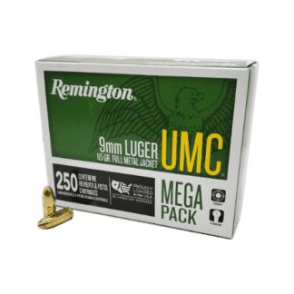 9mm - Remington UMC 115 Grain FMJ Mega Pack - 250 Rounds