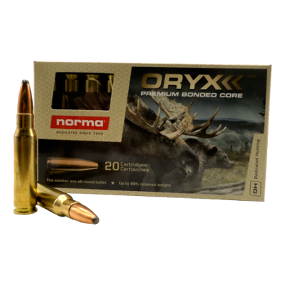 308 Win - Norma 180 Grain Oryx Premium Bonded Core - 20 Rounds