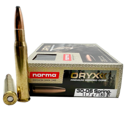 30-06 - Norma 180 Grain Oryx Premium Bonded Core - 20 Rounds