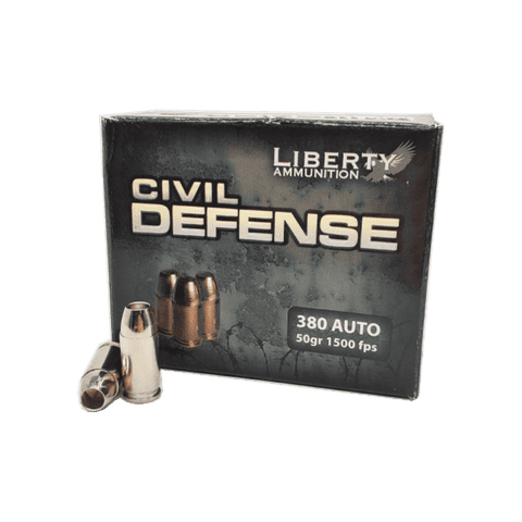 380 Auto - Liberty Civil Defense 50 Grain Hollow Point - 20 Rounds
