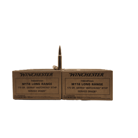 7.62x51 NATO - Winchester 175 Grain M118 Sierra MatchKing BTHP - 200 Rounds