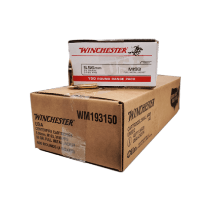 5.56 Nato – Winchester 55 Grain FMJ 600 Round Case