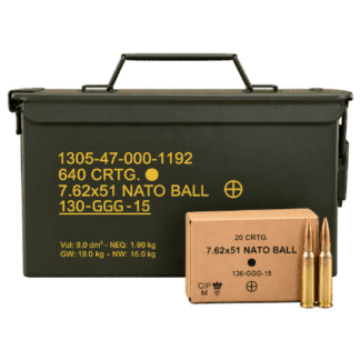 7.62x51 NATO - GGG 147 Grain M80 Ball FMJ - 1000 Round Can