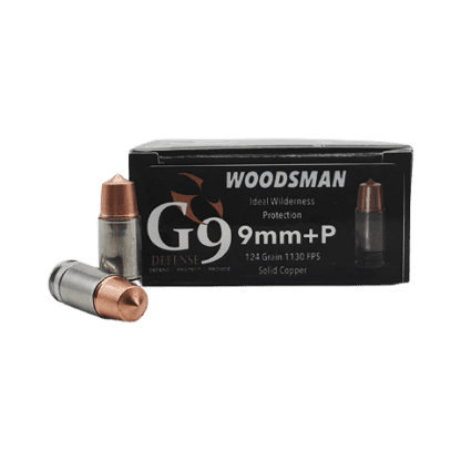 9mm – G9 Defense 124 Grain +P Woodsman Solid Copper – 20 Rounds
