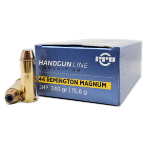 Point 44 Material 44 Magnum - PPU 240 Grain Jacketed Hollow Point - 50 Rounds - Velocity ...