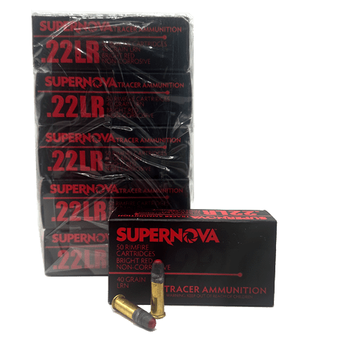 22 Long Rifle - Supernova 40 Grain Red Tracer - 500 Rounds