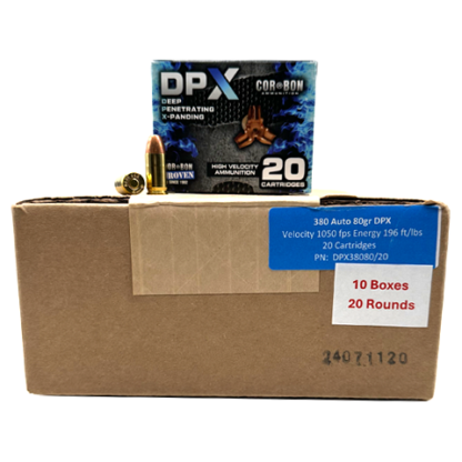 380 Auto - CorBon DPX 80 Grain  - 200 Rounds