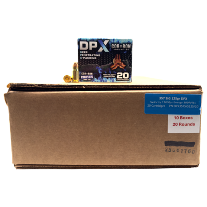 357 SIG - CorBon 125 Grain DPX Hollow Point - 200 Rounds