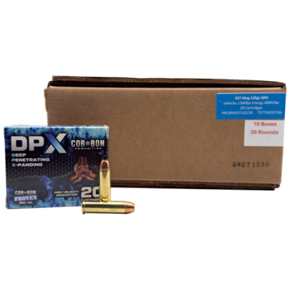 357 Mag - CorBon 125 Grain DPX Hollow Point - 200 Rounds