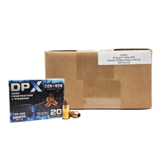 45 Auto - CorBon 185 Grain DPX Hollow Point - 200 Rounds