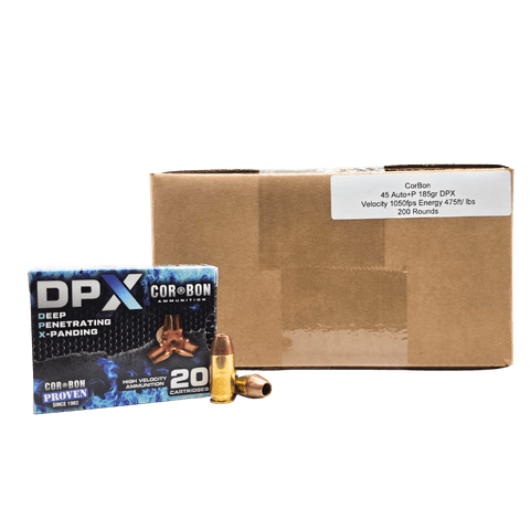 45 Auto - CorBon 185 Grain DPX Hollow Point - 200 Rounds