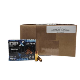 38 Super - CorBon 125 Grain +P DPX Hollow Point - 200 Rounds