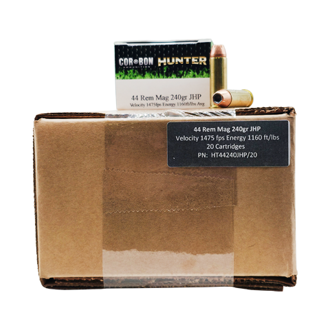 44 Mag - CorBon Hunter 240 Grain Jacketed Hollow Point - 200 Rounds