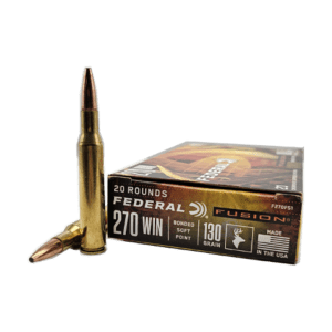 Soft Point 270 Win - Federal Fusion 130 Grain Bonded Soft Point - 20 Rounds ...