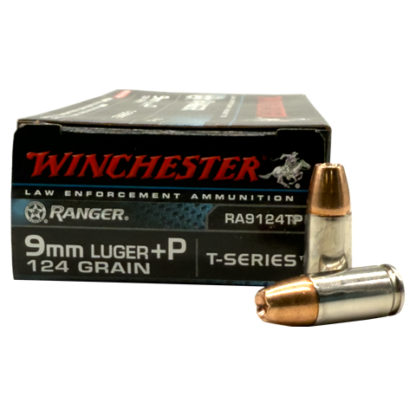 9mm - Winchester Ranger T Series 124 Grain +P JHP RA9124TP - 50 Rounds