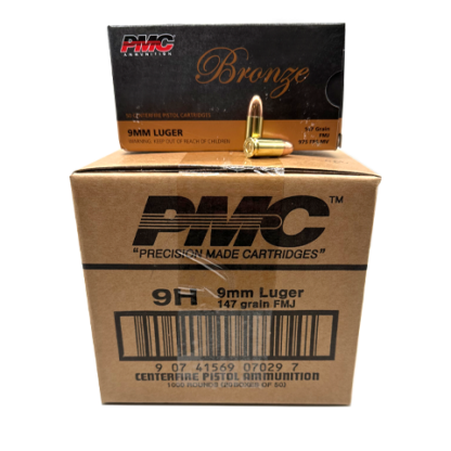 9mm - PMC Bronze 147 Grain FMJ - 1000 Rounds