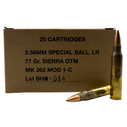 5.56 NATO - Black Hills 77 Grain MK 262 MOD 1-C (20 Rounds)