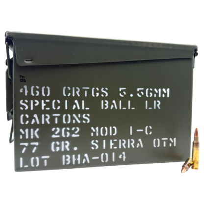 5.56 NATO - Black Hills 77 Grain MK 262 MOD 1-C (460 Rounds)