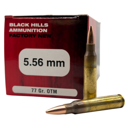 5.56 NATO - Black Hills 77 Grain OTM - 50 Rounds
