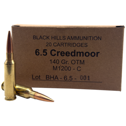 6.5 Creedmoor - Black Hills 140 Grain OTM M1200 - C (20 Rounds)