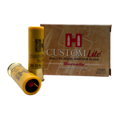 20 Gauge - Hornady Custom 250 Grain FTX Slug - 5 Rounds