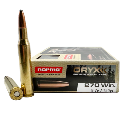 270 Win - Norma 150 Grain ORYX Premium Bonded Core - 20 Rounds