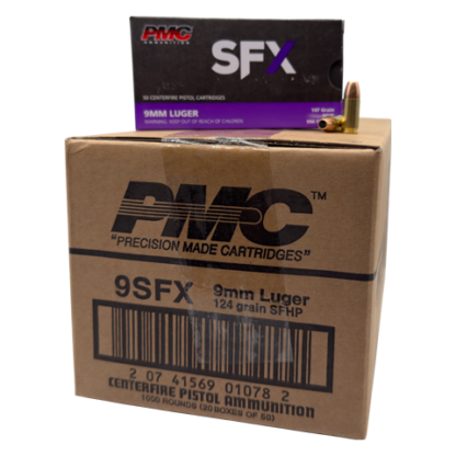 9mm - PMC SFX 124 Grain SFHP - 1000 Rounds