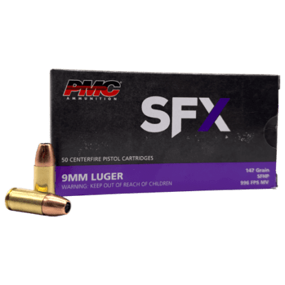 9mm - PMC SFX 147 Grain SFHP - 50 Rounds - Velocity Ammunition Sales