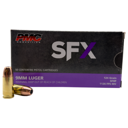 9mm - PMC SFX 124 Grain SFHP - 50 Rounds