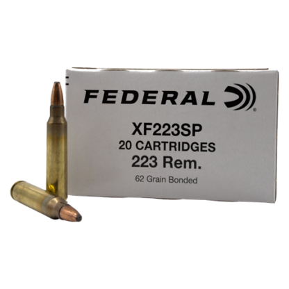 223 Rem - Federal Premium 62 Grain Bonded Soft Point - 20 Rounds