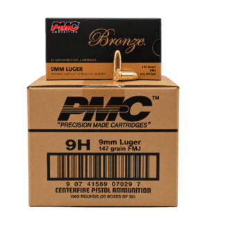 9mm - PMC Bronze 147 Grain FMJ - 1000 Rounds