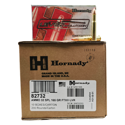 32 Win Special - Hornady LeverEvolution 165 Grain FTX - 200 Rounds