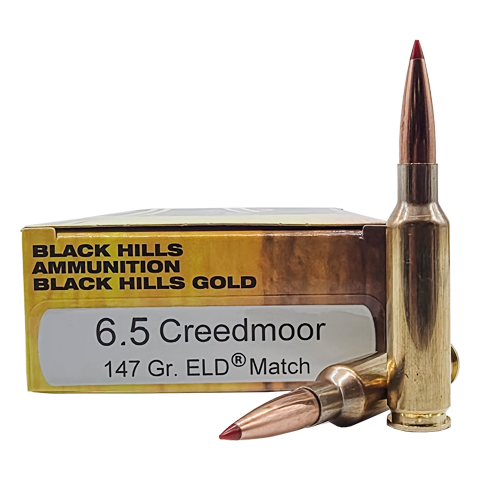 6.5 Creedmoor - Black Hills Gold 147 Grain Hornady ELD Match - 20 Rounds