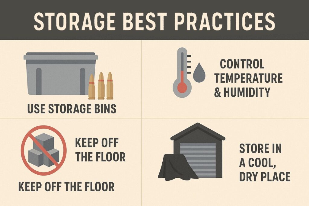 storing bulk ammo inforgraphic