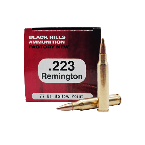 223 Rem - Black Hills 77 Grain Hollow Point - 50 Rounds