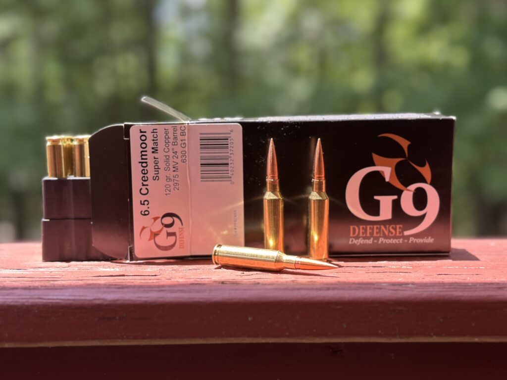 G9 6.5 Creedmoor cartridges