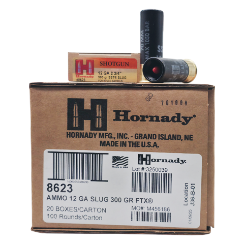 12 Gauge - Hornady 2-3/4" 300 Grain SST Slug - 100 Rounds