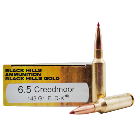 6.5 Creedmoor - Black Hills Gold 143 Grain ELD-X - 20 Rounds