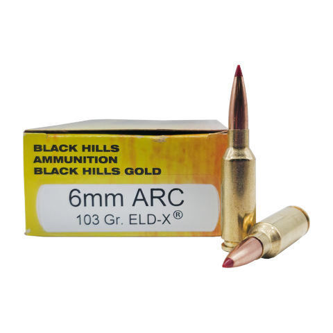 6mm ARC - Black Hills Gold 103 Grain ELD-X - 20 Rounds