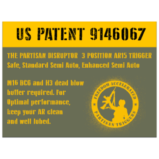 The Trigger Company (Partisan Triggers) - Disruptor AR-15 Forced Reset ...