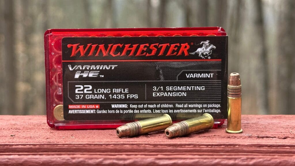22 Long Rifle – Winchester 37 Grain Varmint HE Hollow Point
