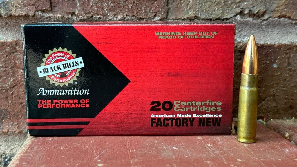 300 Blackout cartridges sitting on a step