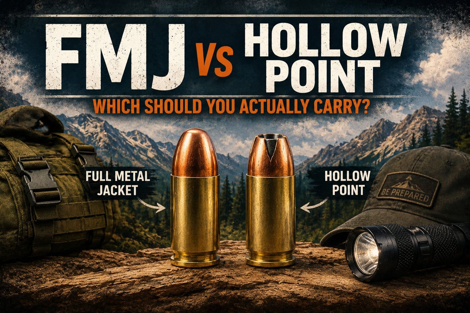 FMJ versus Hollow Point Infographic