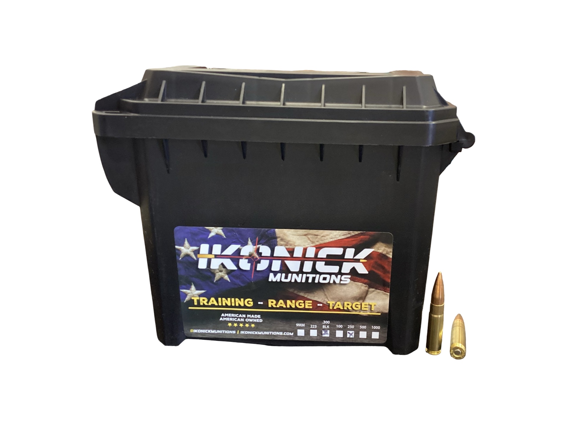 300 Blackout - IKONICK 147 Grain FMJ -  250 Round Can