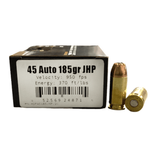 45 AUTO - House of Payne 185 Grain Jacketed Hollow Point - 20 Round Box