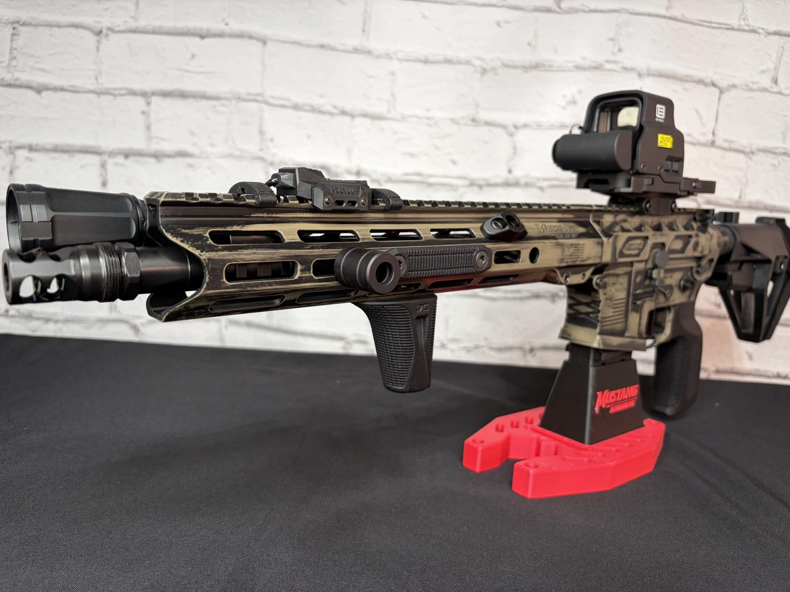 Mustang Armament “Chesty” 12.5” Premium Billet Pistol – Betsy Ross FDE Battleworn Edition - Image 4