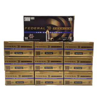 9mm – Federal P9HST2 LE 147 Grain JHP – 500 Rounds