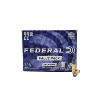 22 Long Rifle - Federal Champion 36 Grain CPHP - 325 Rounds